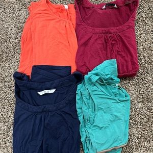Maternity/nursing shirts, size M, VGUC, various brands, short sleeve/sleeveless